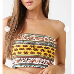 NWT Paisley Print Tube Top